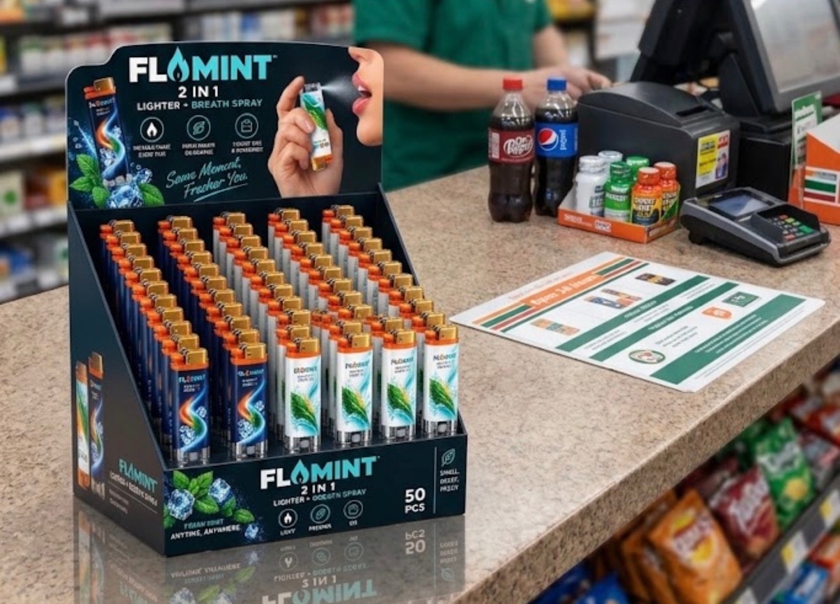 Flamint 50-unit counter display box